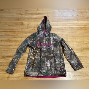Carhartt Girl Size 10 hooded sweatshirt pullover camo camouflage real tree